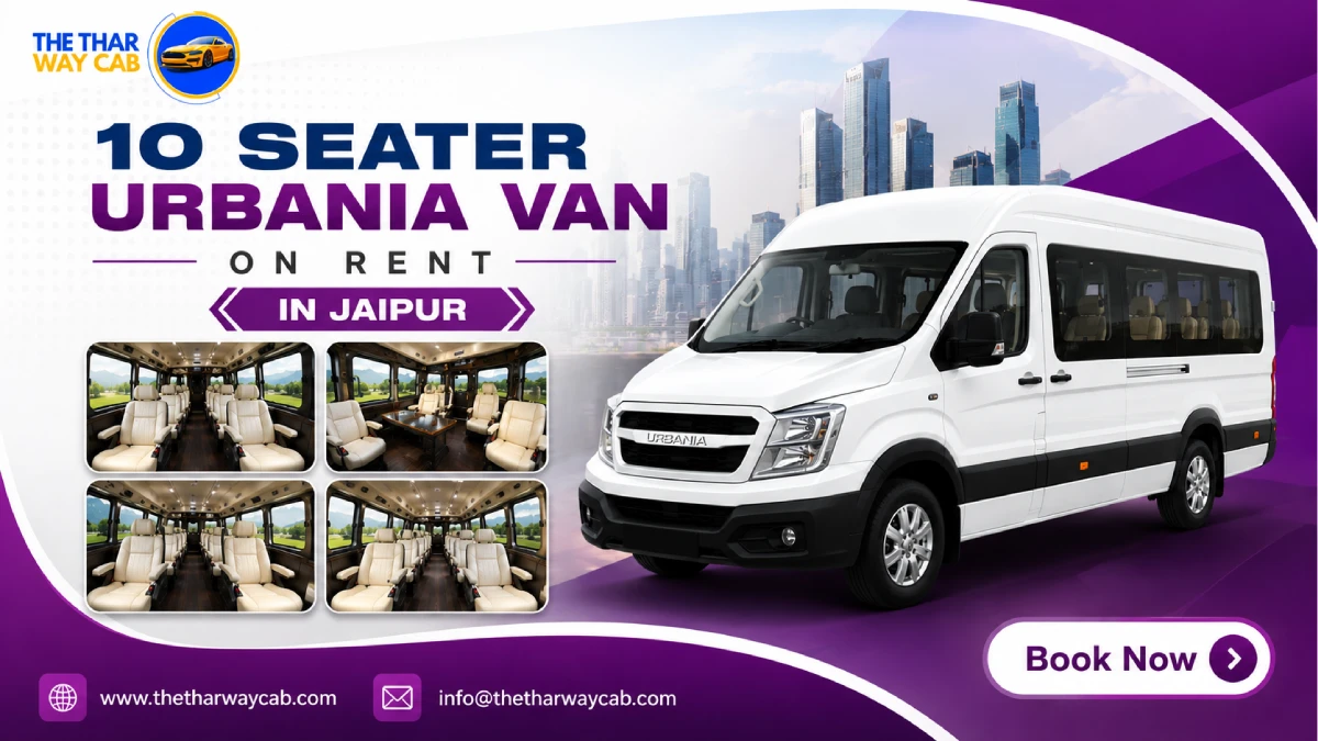 10 Seater Urbania Van on Rent in Jaipur